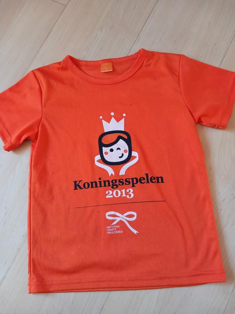 Oranje tshirt Koningsspelen maat S (122), Ophalen of Verzenden, Jongen of Meisje, Shirt of Longsleeve