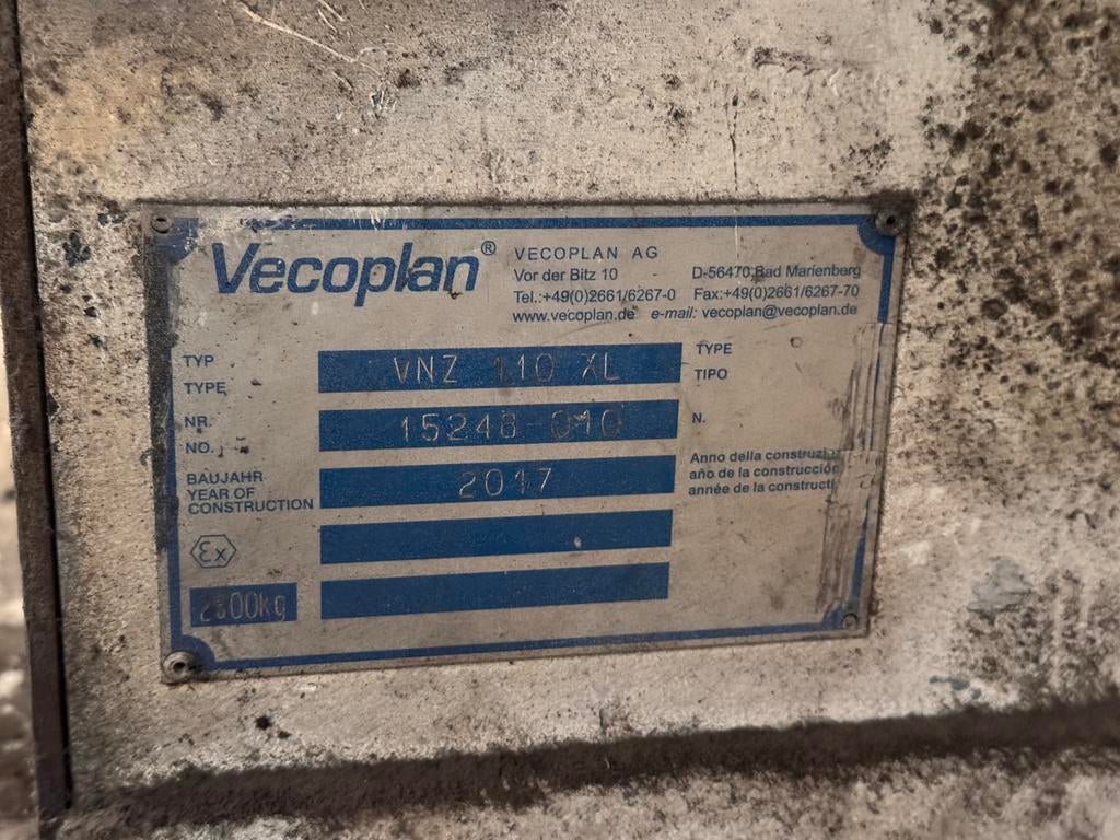 Vecoplan VNZ 110 XL Industriële Double shaft Shredder (2017), Ophalen