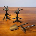 2 zeldzame Geitjes en Kapstokjes Walter Bosse Herta Baller, Ophalen of Verzenden, Brons