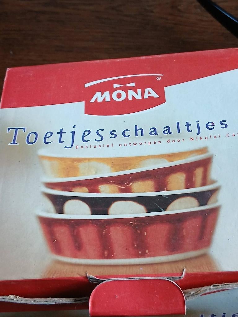 Toetjes schaalgjes mona, Ophalen of Verzenden