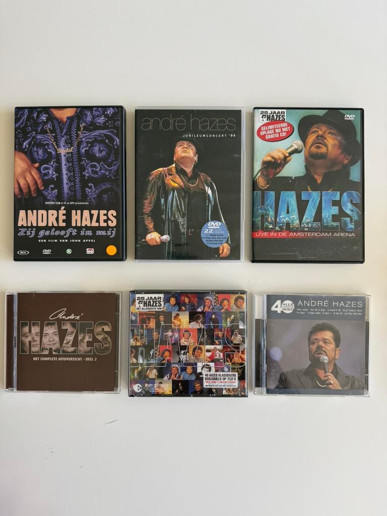 Andre Hazes DVD + CD pakket (totaal 6 stuks), Cd's en Dvd's, Alle leeftijden, Ophalen of Verzenden, Zo goed als nieuw, Muziek en Concerten