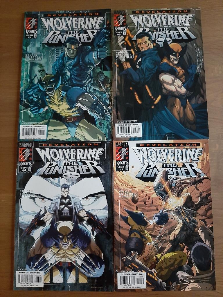 Wolverine Punisher Revelation (1999) # 1-4 (complete serie), Boeken, Strips | Comics, Zo goed als nieuw, Complete serie of reeks