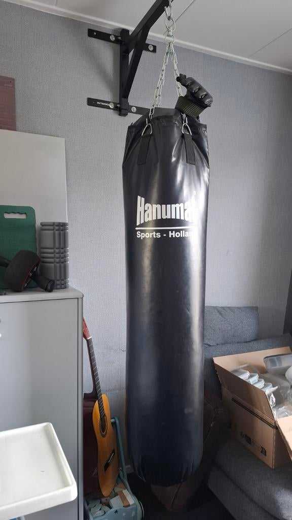 Hanuman Bokszak met Outshock Beugel en Bokshandschoenen, Ophalen of Verzenden