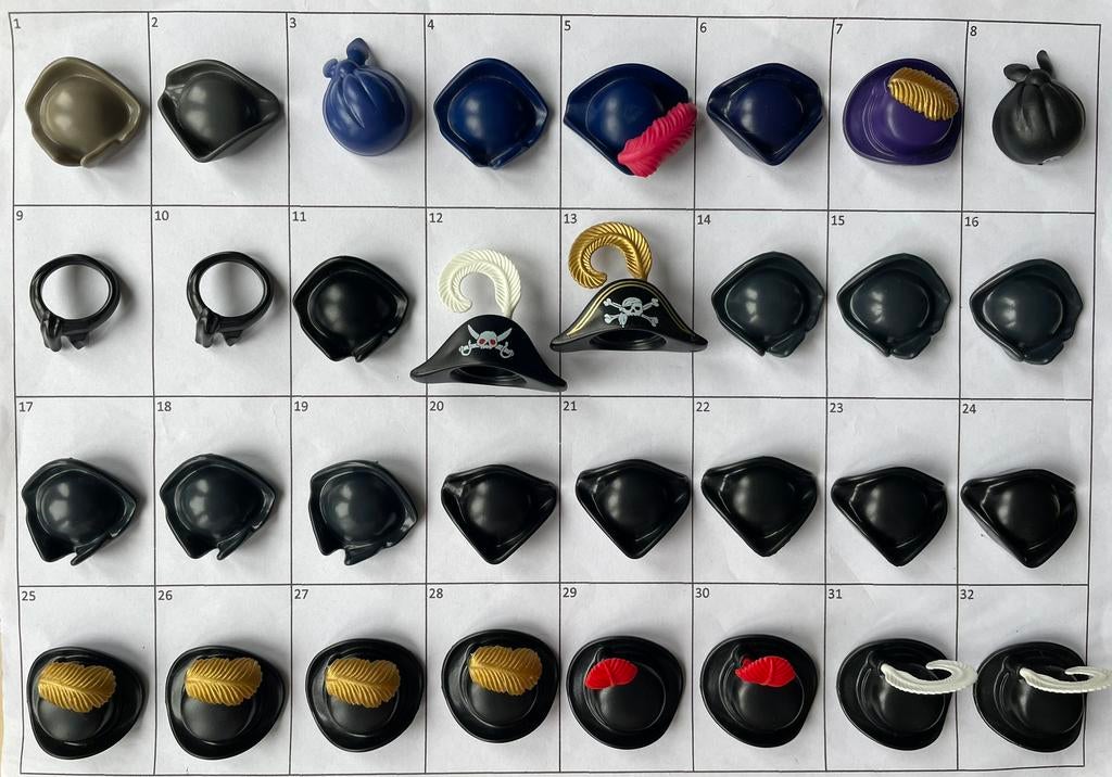 Playmobil piraten hoeden, Ophalen of Verzenden, Los playmobil