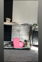 Hondenbench 107 cm x 78 cm x 70cm incl. 2 stalen hang bakjes, Ophalen, Zo goed als nieuw