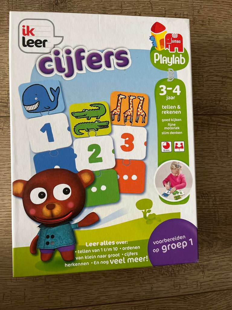 Jumbo Ik Leer Cijfers - Educatief Spel 3-4 jaar, Ophalen of Verzenden, Zo goed als nieuw, Rekenen