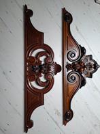 Antiek brocante houten Kastkuif wandornament houtsnijwerk, Ophalen