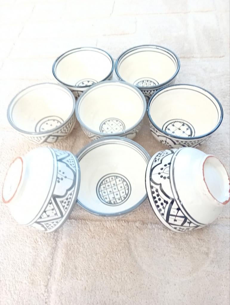 handgemaakte Marokkaanse schaaltjes, Gebruikt, Schaal, Rond, Ophalen of Verzenden