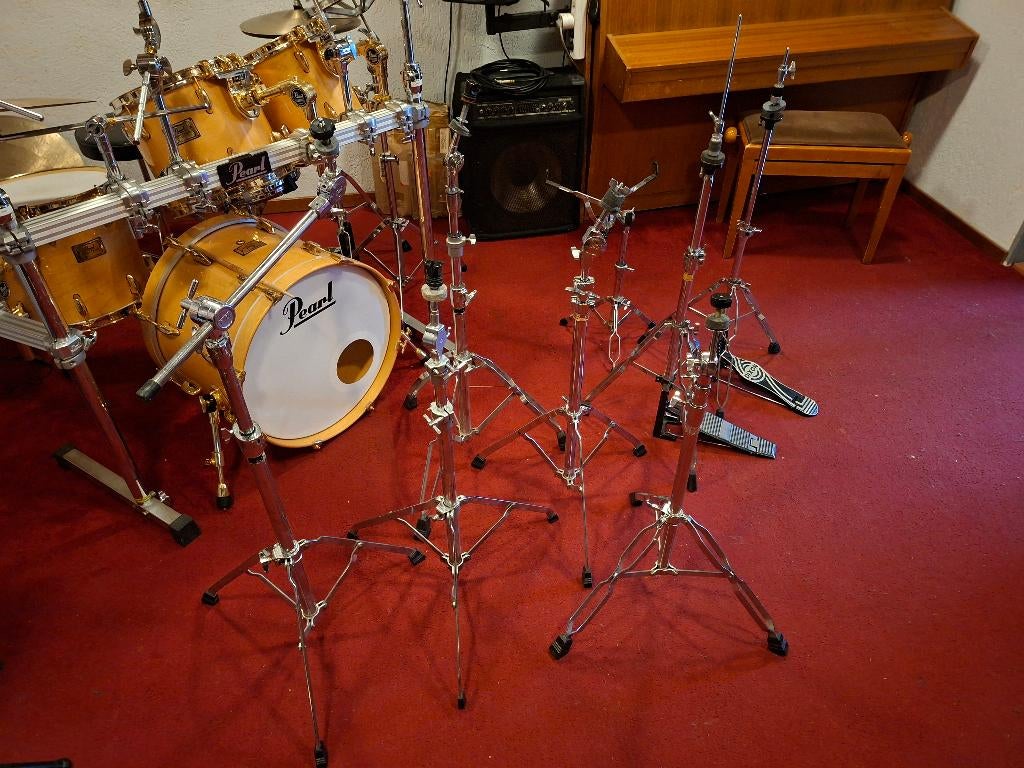 bekkenstanders, hi hat pedalen, Ophalen, Gebruikt, Overige merken