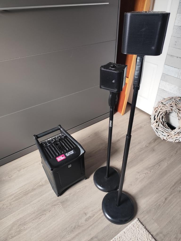 HK Audio Lucas Nano 300 PA-systeem met statieven en kabels, Ophalen, Gebruikt, Minder dan 500 watt, P.A.