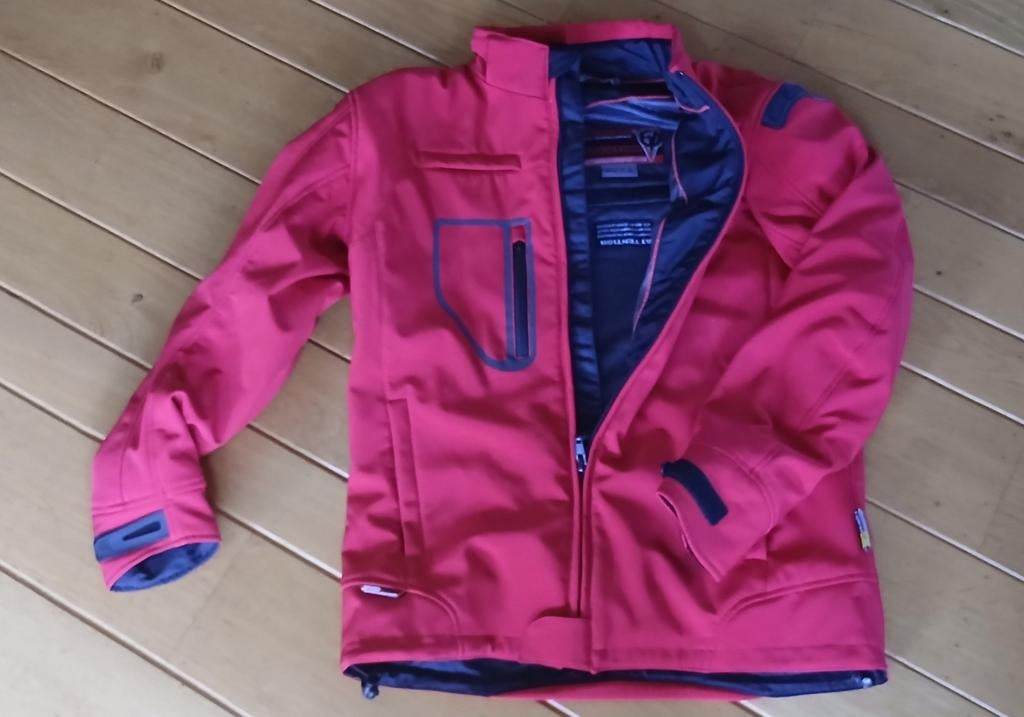 Nieuwe, rode motorjas, Motoren, Ophalen, Jas | textiel