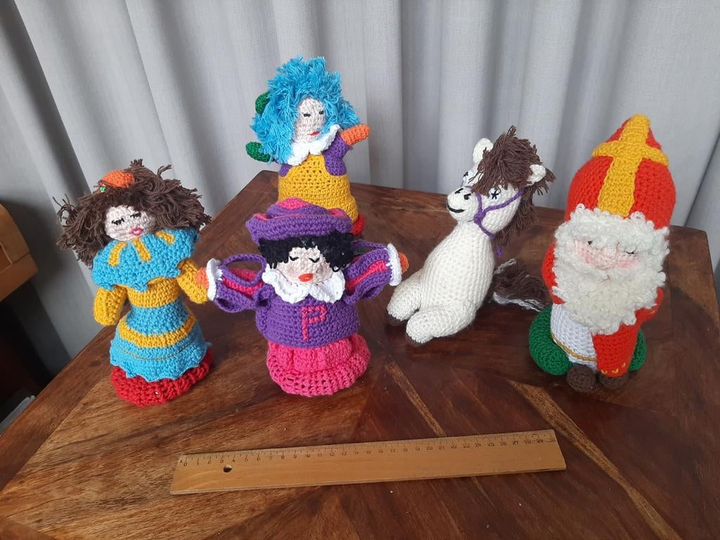 Gehaakte sinterklaasfiguren, Ophalen of Verzenden, Gebruikt, Overige typen