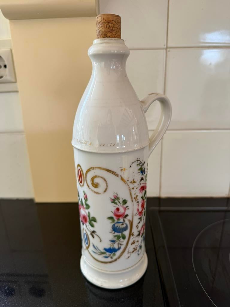 Antieke porseleinen apothekersfles Vasseur Rouen, Ophalen of Verzenden