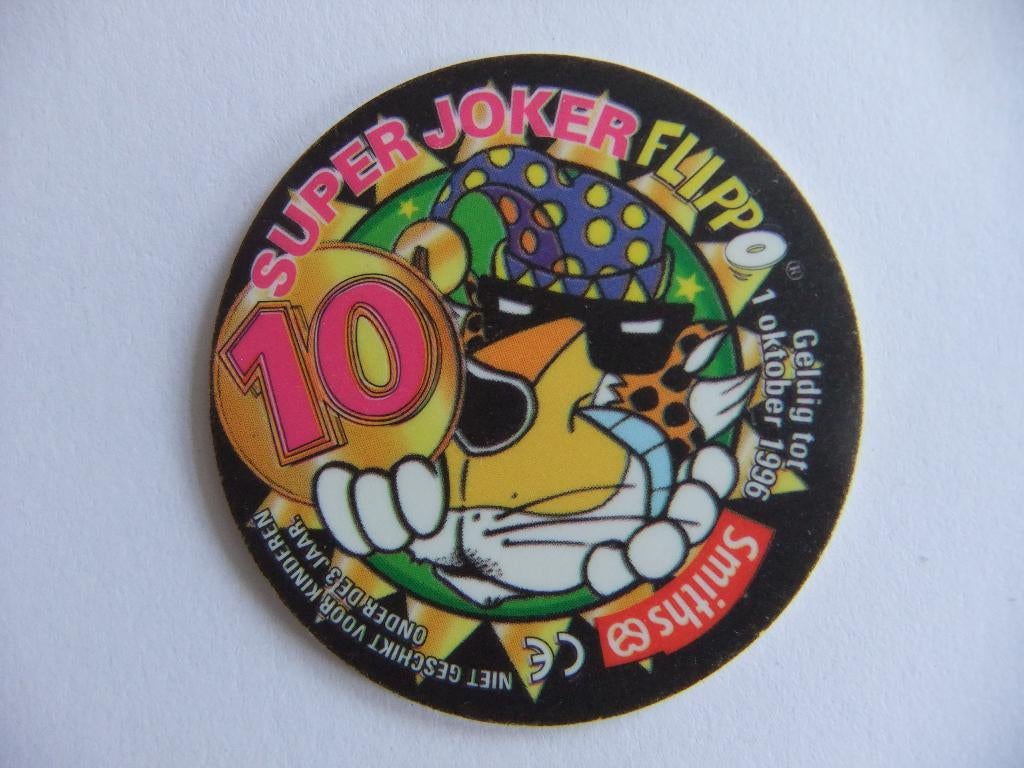 10 super Joker flippo gele poot achterzijde, Verzenden, Joker, Losse flippo's