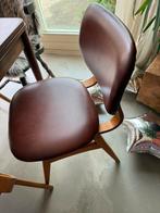 Retro vintage skai stoelen gerserveerd voor Kim, Huis en Inrichting, Ophalen of Verzenden, Gebruikt, Rood, Vier