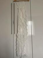 Elegante witte avondjurk met ruches, Wit, Ophalen of Verzenden, Zo goed als nieuw, Maat 36 (S)