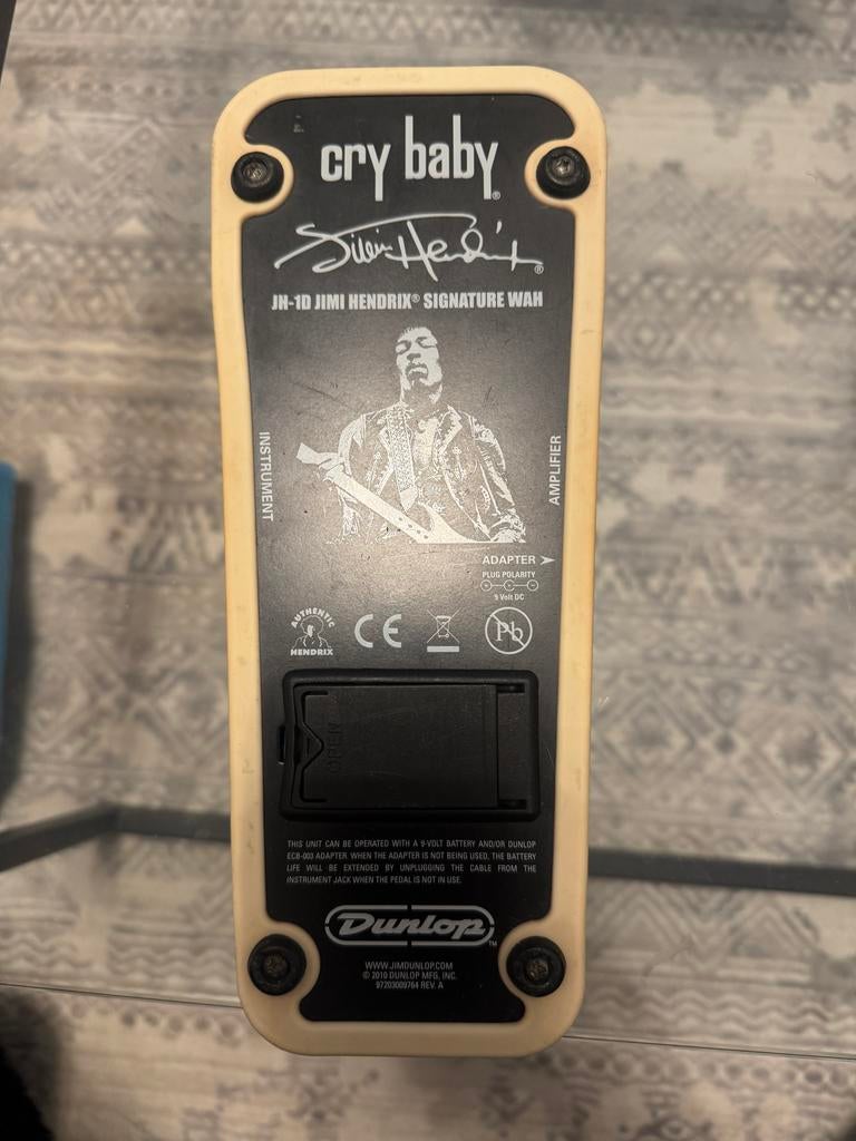Dunlop JH1D Cry Baby Wah Jimi Hendrix Signature, Muziek en Instrumenten, Effecten, Ophalen of Verzenden, Gebruikt, Wah Wah
