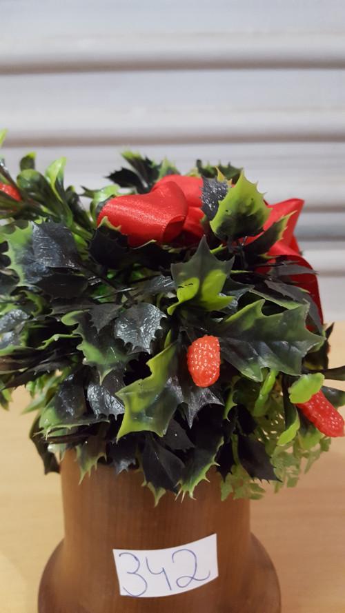 342 ] kerstbel met hulst, Diversen, Kerst, Ophalen of Verzenden, 'T Olde Gre-j, Info@toldegrej.nl, Endepoelstraat 20f Didam