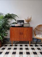 Vintage platenspeler meubel | kast | retro, Ophalen, Gebruikt