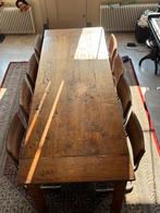 Prachtige Teak eet tafel, Ophalen, Gebruikt, Robuust, 8 stoelen of meer