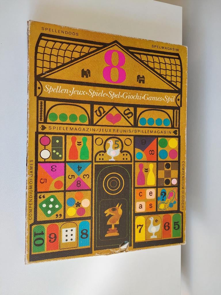 Vintage spellendoos van Jumbo, Ophalen of Verzenden, Gebruikt, Jumbo