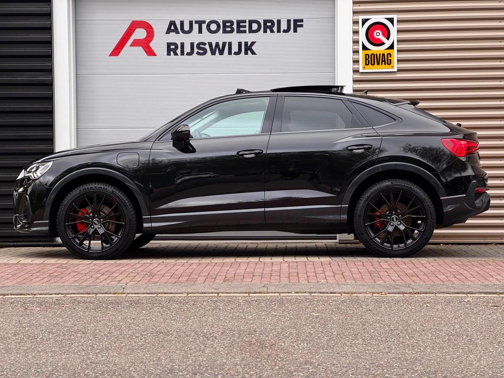Audi Q3 Sportback 45 TFSI e S Edition Pano/Memory/360/Matrix, Auto's, Audi, 12 maanden, Gebruikt, Leder en Stof, Zwart
