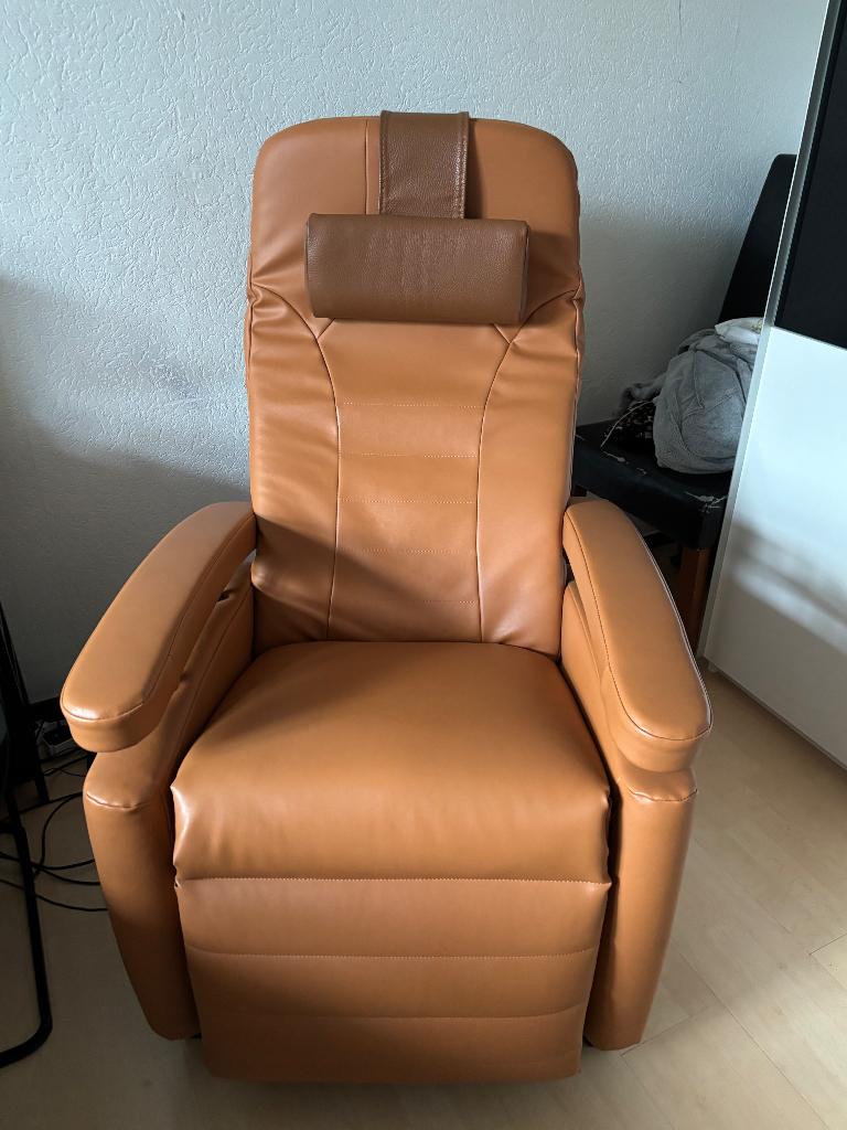 Sta op stoel, Huis en Inrichting, Ophalen, Minder dan 75 cm, Leer, Zo goed als nieuw