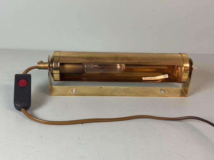 Vintage messing schilderijlampje, Antiek en Kunst, Antiek | Lampen, Ophalen of Verzenden