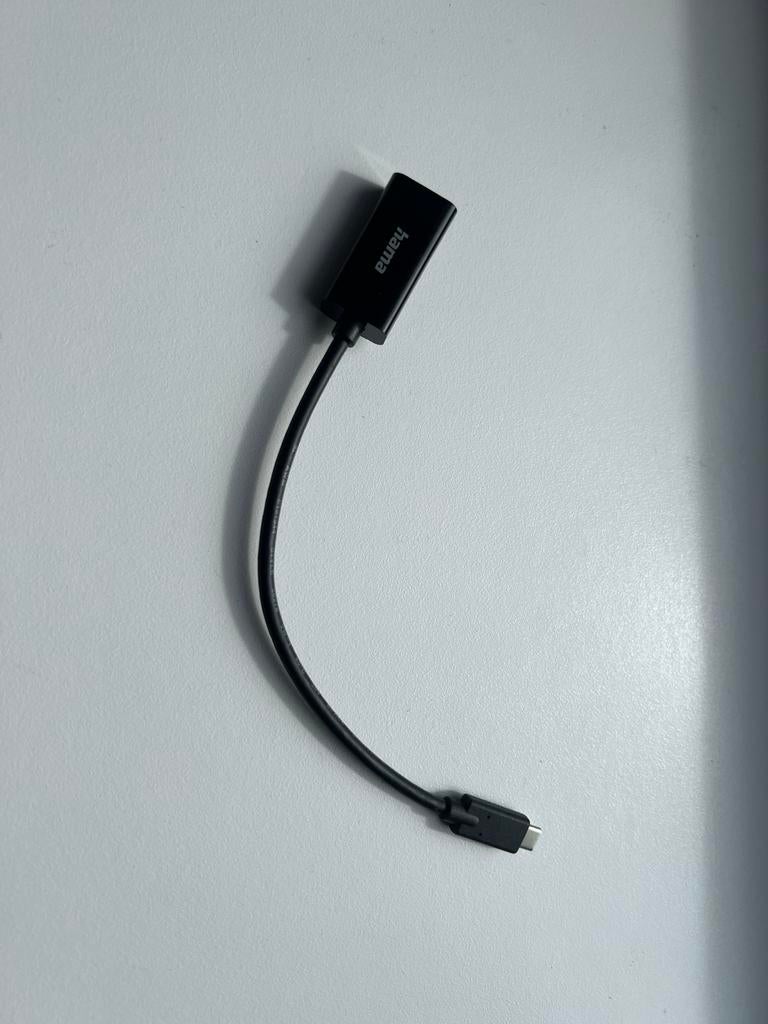 Hama USB-C naar HDMI Video Adapter - Zwart, Ophalen of Verzenden, Gebruikt