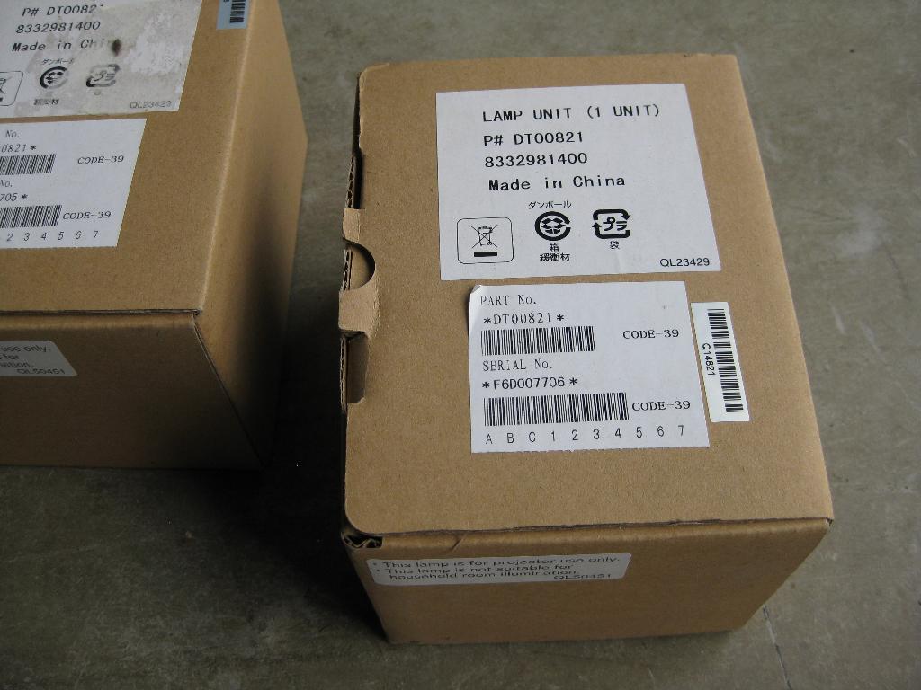 15793 2x beamerlamp dt00821 (prijs per stuk), Audio, Tv en Foto, Beamer-accessoires, Nieuw, Ophalen of Verzenden, Beamerlamp