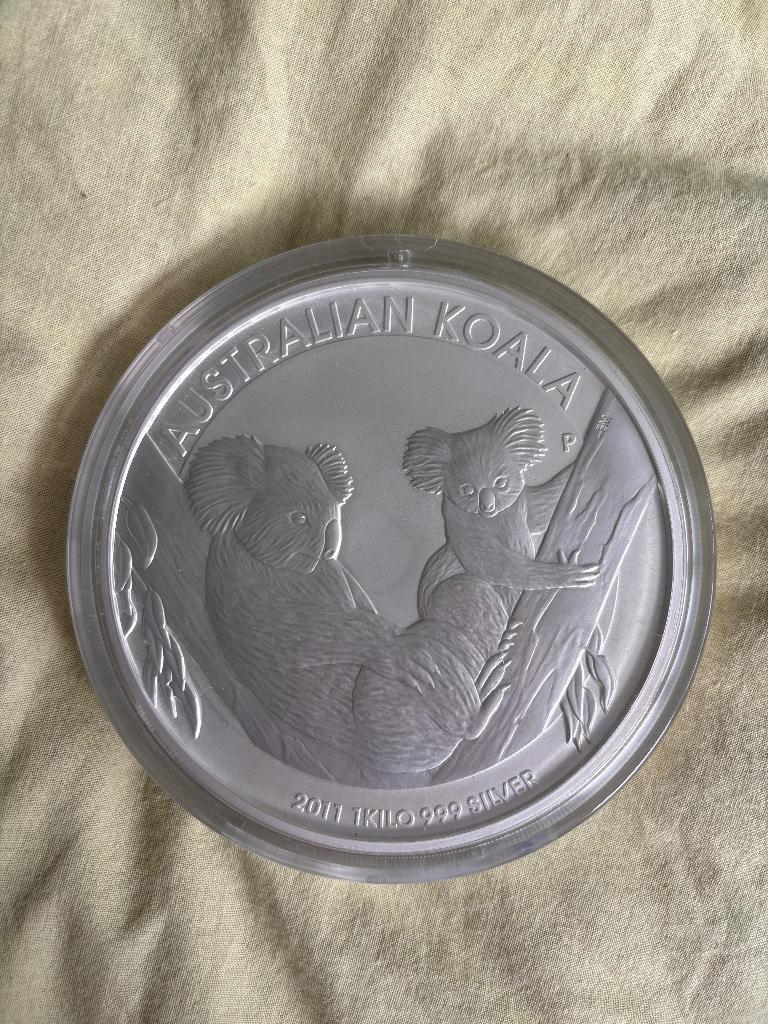 Koala munt zilver 1 kg, Ophalen, Zilver