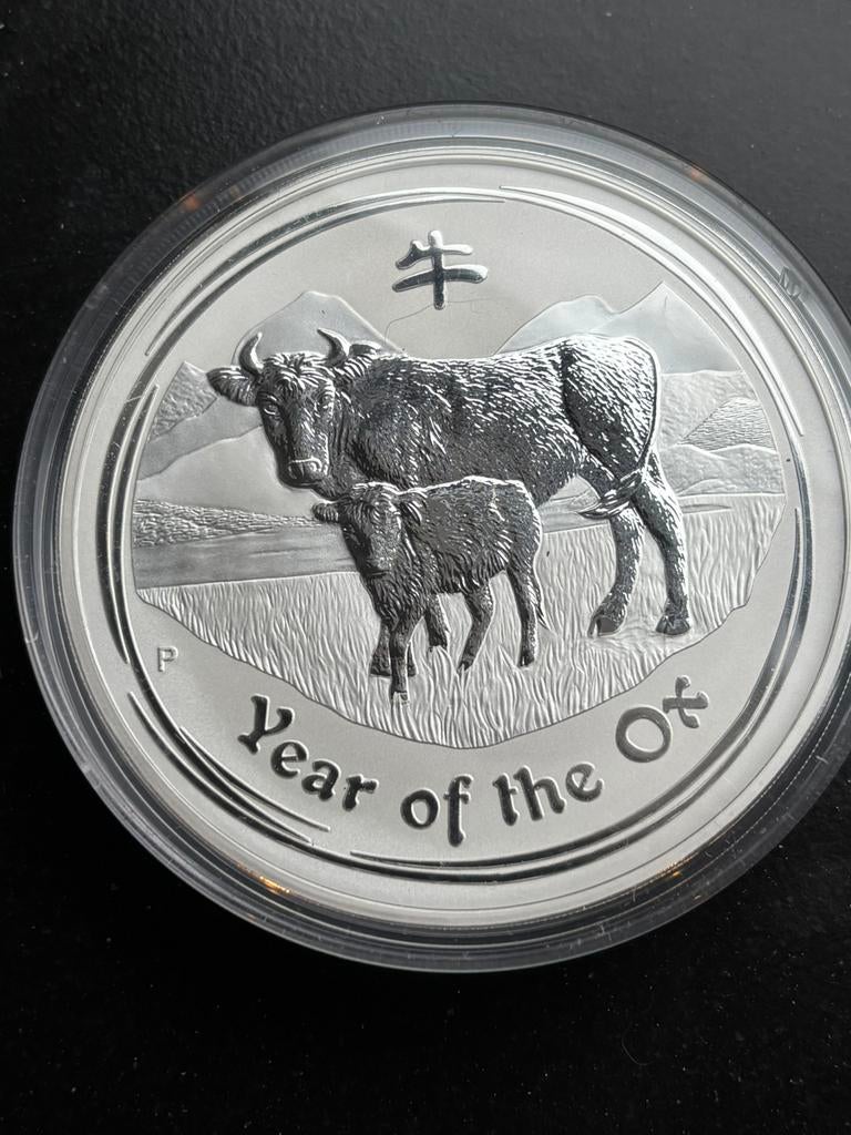 1 kilo Lunar 2 - year of the Ox 2009 - zilver 32,15 oz, Ophalen of Verzenden, Zilver