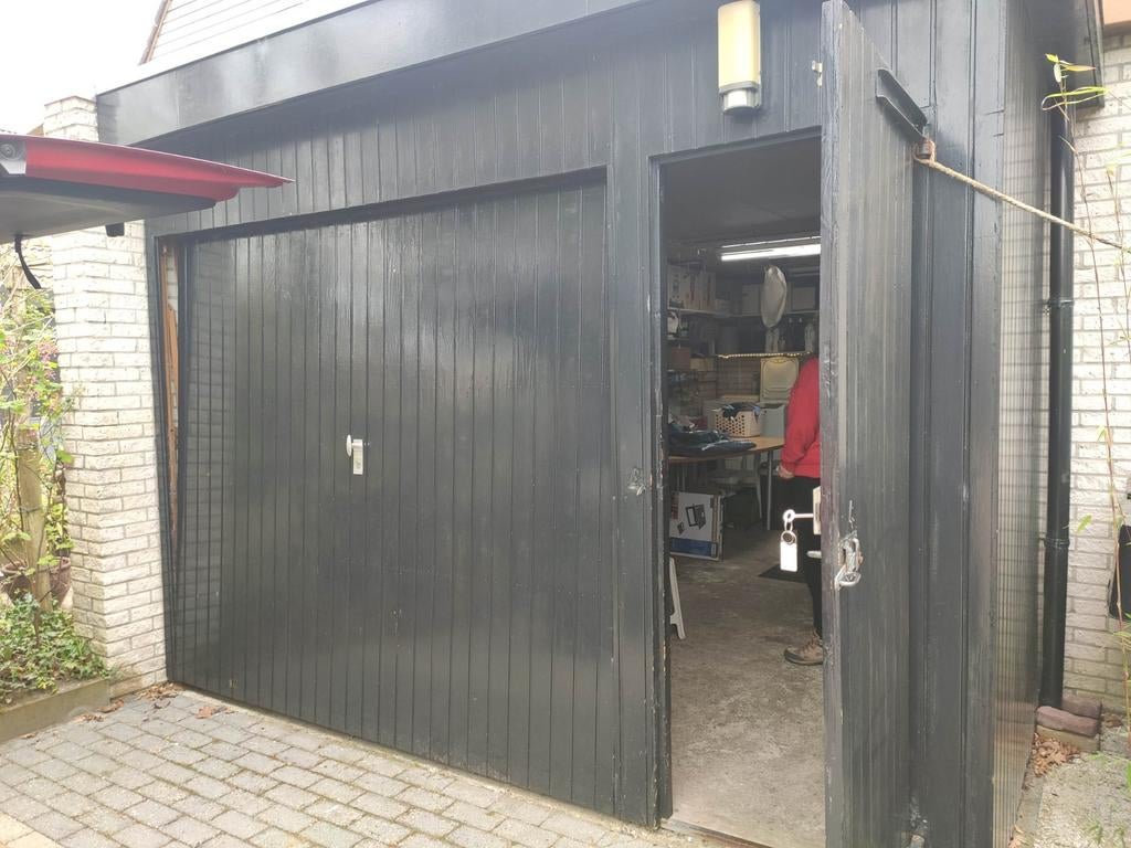 Garagedeur met loopdeur - Gebruikt, Ophalen, Gebruikt, Garagedeur, Metaal