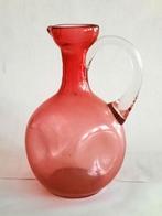 Antiek Victoriaans Cranberry Glas Karafje – Handgeblazen, Ophalen