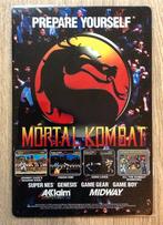 MORTAL KOMBAT METALEN Wandbord retro arcade poster, Vechten, 1 speler, Nieuw, Ophalen of Verzenden