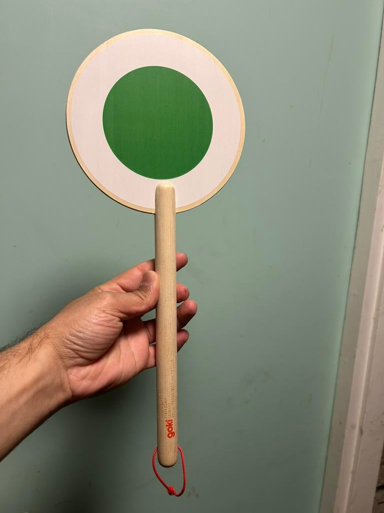 Trein SIGNAALBORD L38,5xdiam.16cm, hout nieuw, Ophalen of Verzenden, Nieuw