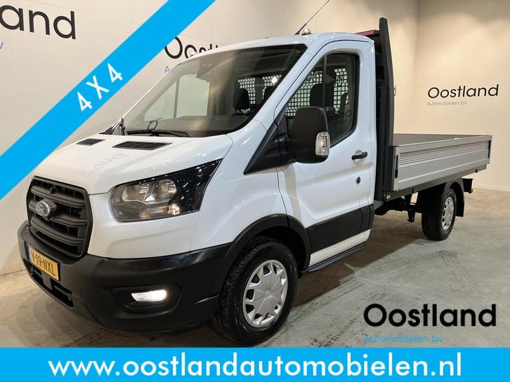 Ford Transit 2.0 TDCI L2 AWD 4X4 170 PK Open Laadbak / Euro, Auto's, Bestelauto's, Bedrijf, Te koop, 4x4, Achteruitrijcamera, Airbags