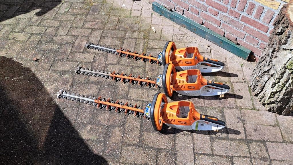 Stihl HSA 86 heggenschaar 3 stuks werkend zoals ingeruild, Tuin en Terras, Ophalen, Stihl, Gebruikt, Accu