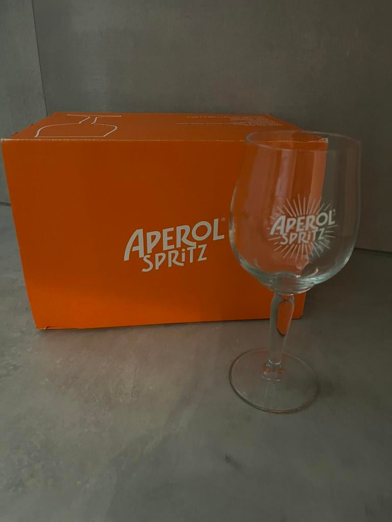 Aperol Spritz glazen - 4 stuks, Glas of Glazen, Nieuw, Ophalen of Verzenden, Glas
