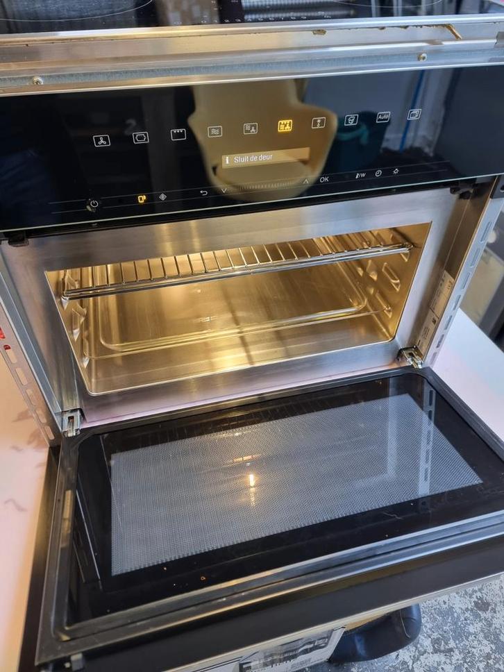 Miele Combi Magnetron Oven H7240 BM met Elektrische Kookplaa, Witgoed en Apparatuur, Magnetrons, Zo goed als nieuw, Inbouw, Combimagnetron