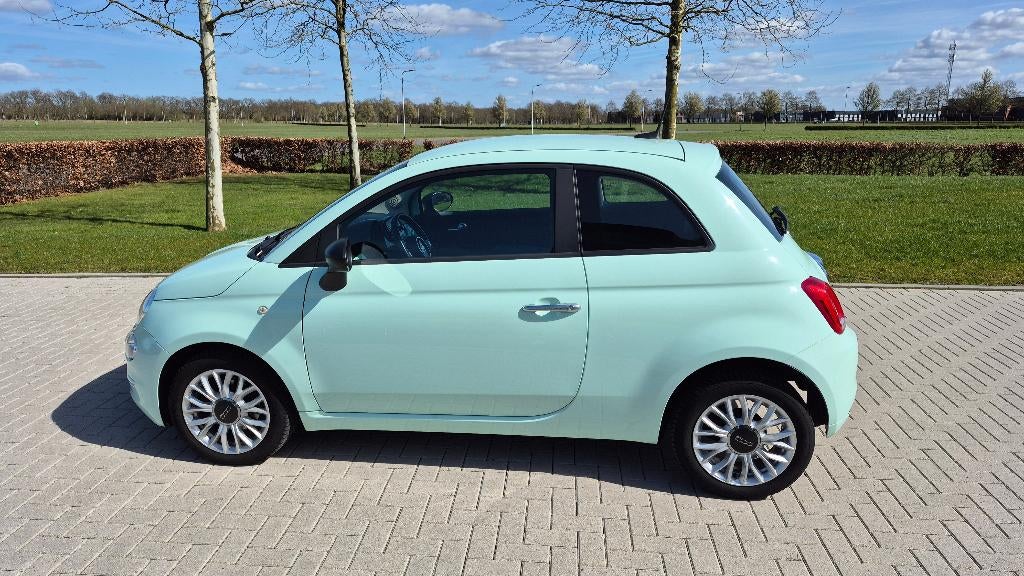 Fiat 500 Twinair Popstar 80pk 2018 Mintgroen 75744km, Auto's, Fiat, Voorwielaandrijving, 1005 kg, Stof, Origineel Nederlands