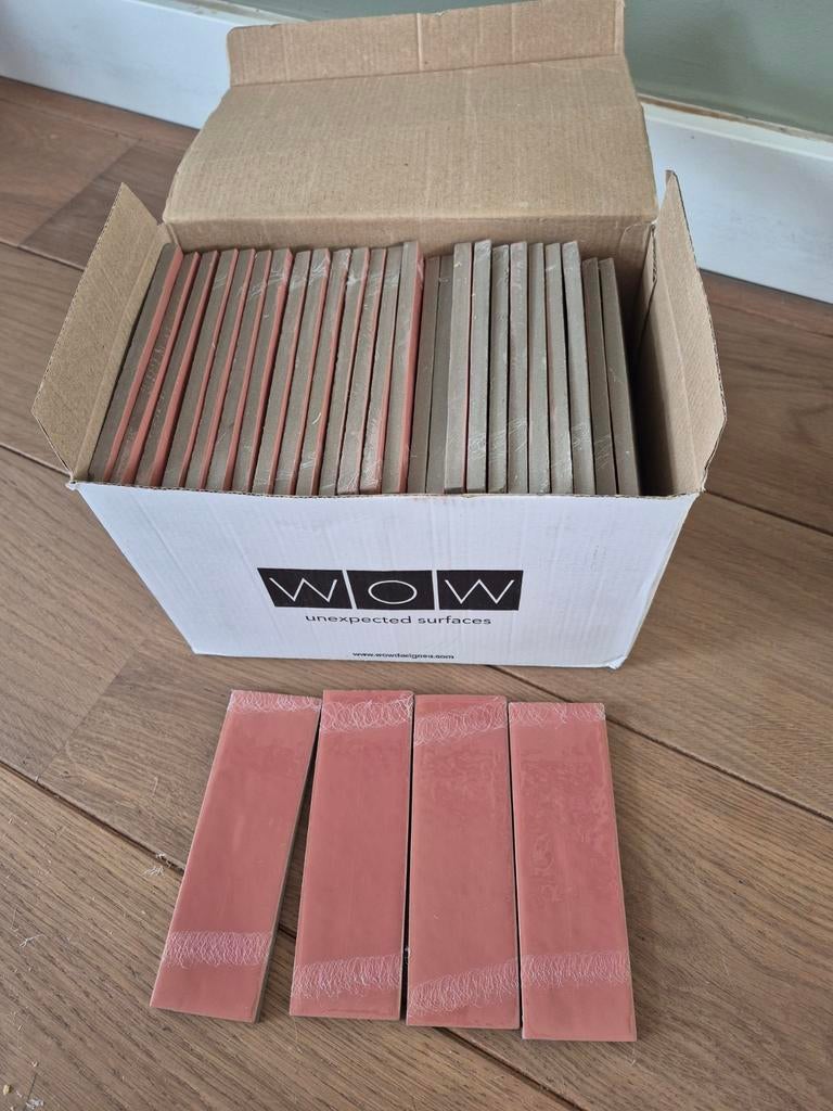 Nieuwe designtegels kleur Lobster - WOW Unexpected Surfaces, Ophalen, Nieuw, Minder dan 20 cm, Minder dan 20 cm