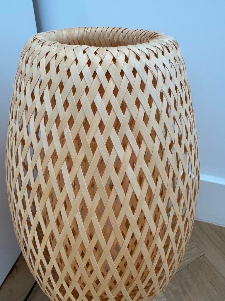 Ikea Bamboe tafellamp, Ophalen, Gebruikt, Hout, Minder dan 50 cm