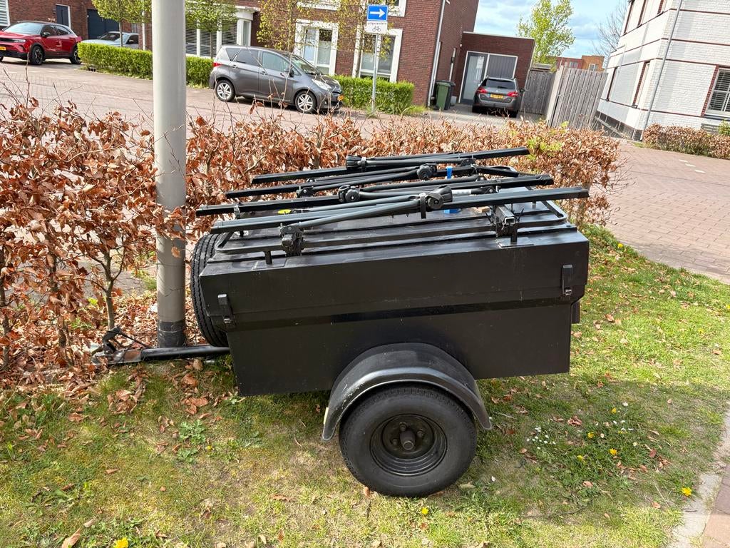 Bagagewagen met 4 fietsendragers, Auto diversen, Aanhangers en Bagagewagens, Ophalen, Gebruikt