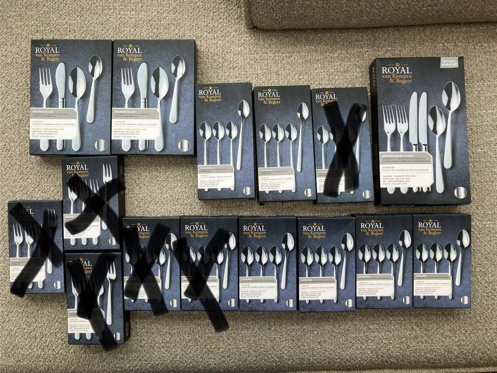 Diverse Royal van Kempen & Begeer besteksets - Nieuw!, Huis en Inrichting, Keuken | Bestek, Nieuw, Bestekset, Rvs of Chroom, Vaatwasserbestendig