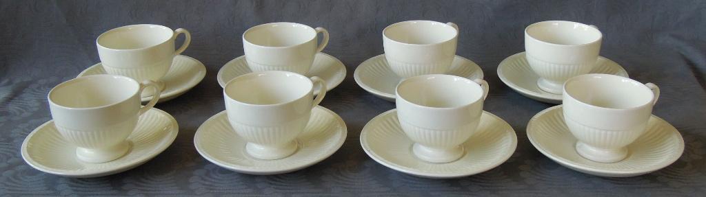 Nr RR143: 8 Middelgrote Wedgwood Edme theekopjes, Overige typen, Ophalen of Verzenden, Zo goed als nieuw, Wedgwood.