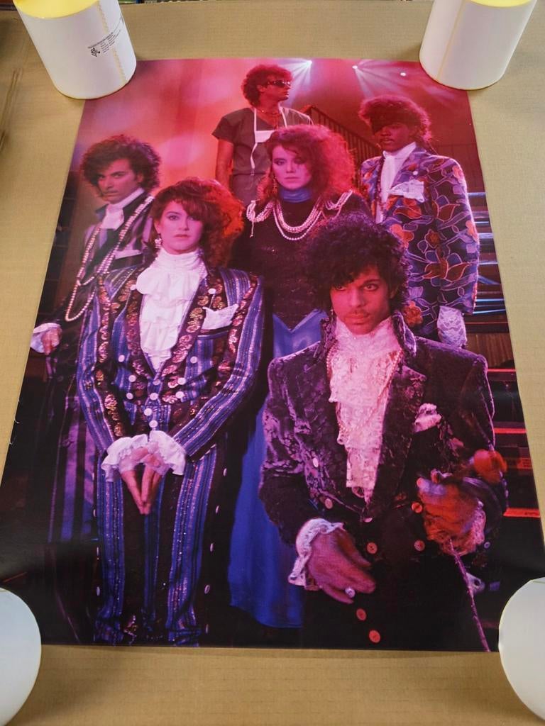 Prince Poster met Band - Muziek Poster, Deurposter of groter, Ophalen of Verzenden, Muziek, Rechthoekig Staand