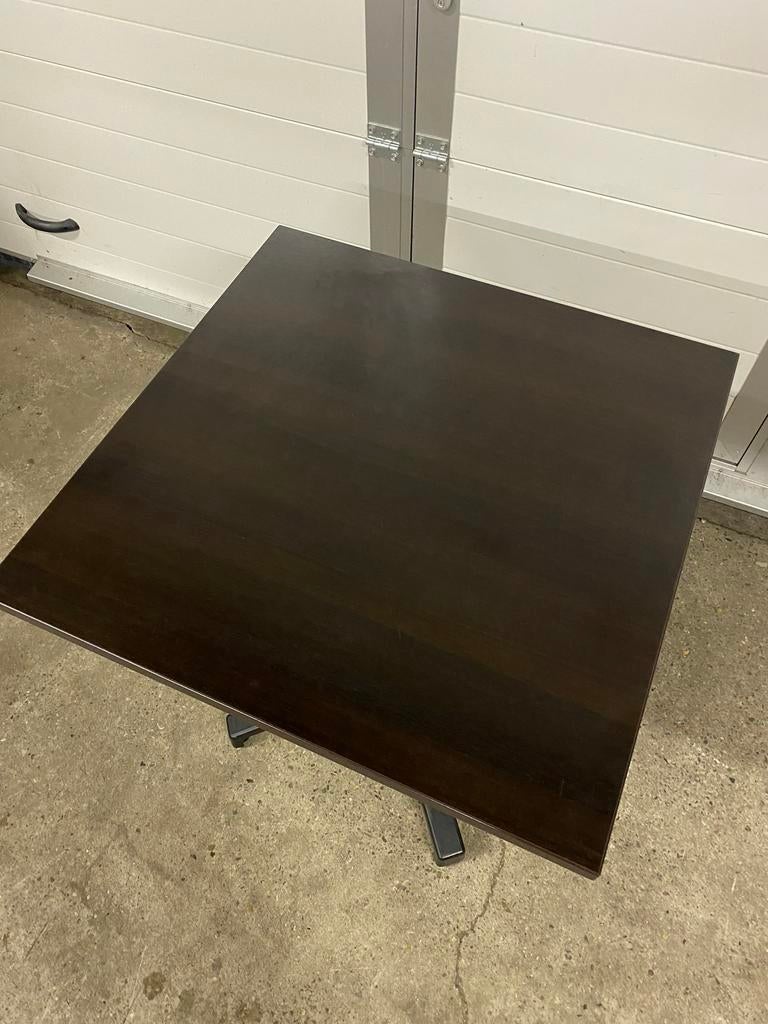 4 stuks horeca restaurant tafels bruin inklapbaar indoor, Ophalen