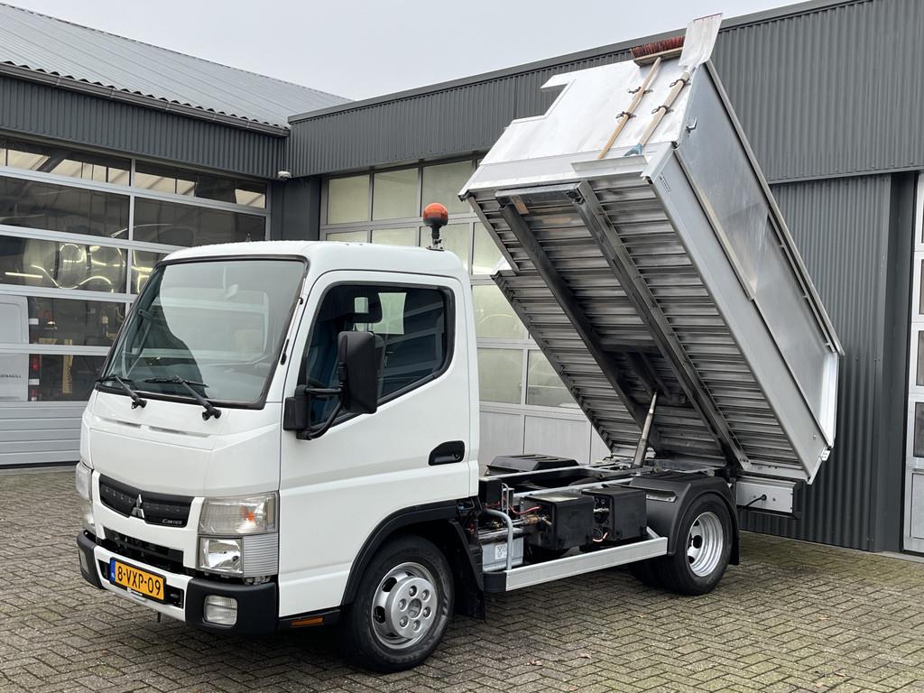 Mitsubishi Canter 3S13 3.0 Automaat Veegvuilkipper zijlader, Auto's, Automaat, Euro 5, Gebruikt, Zwart