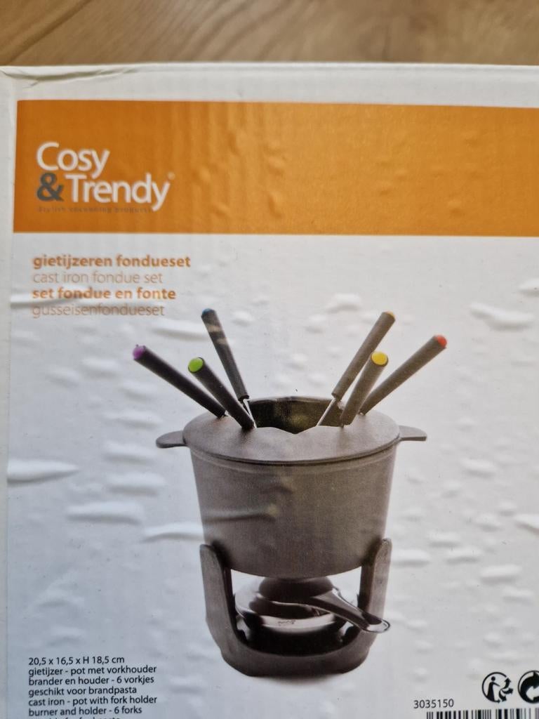 Gietijzeren fondueset van cosy&trendy *nieuw*, Ophalen of Verzenden, Nieuw, Brander, Fondueset